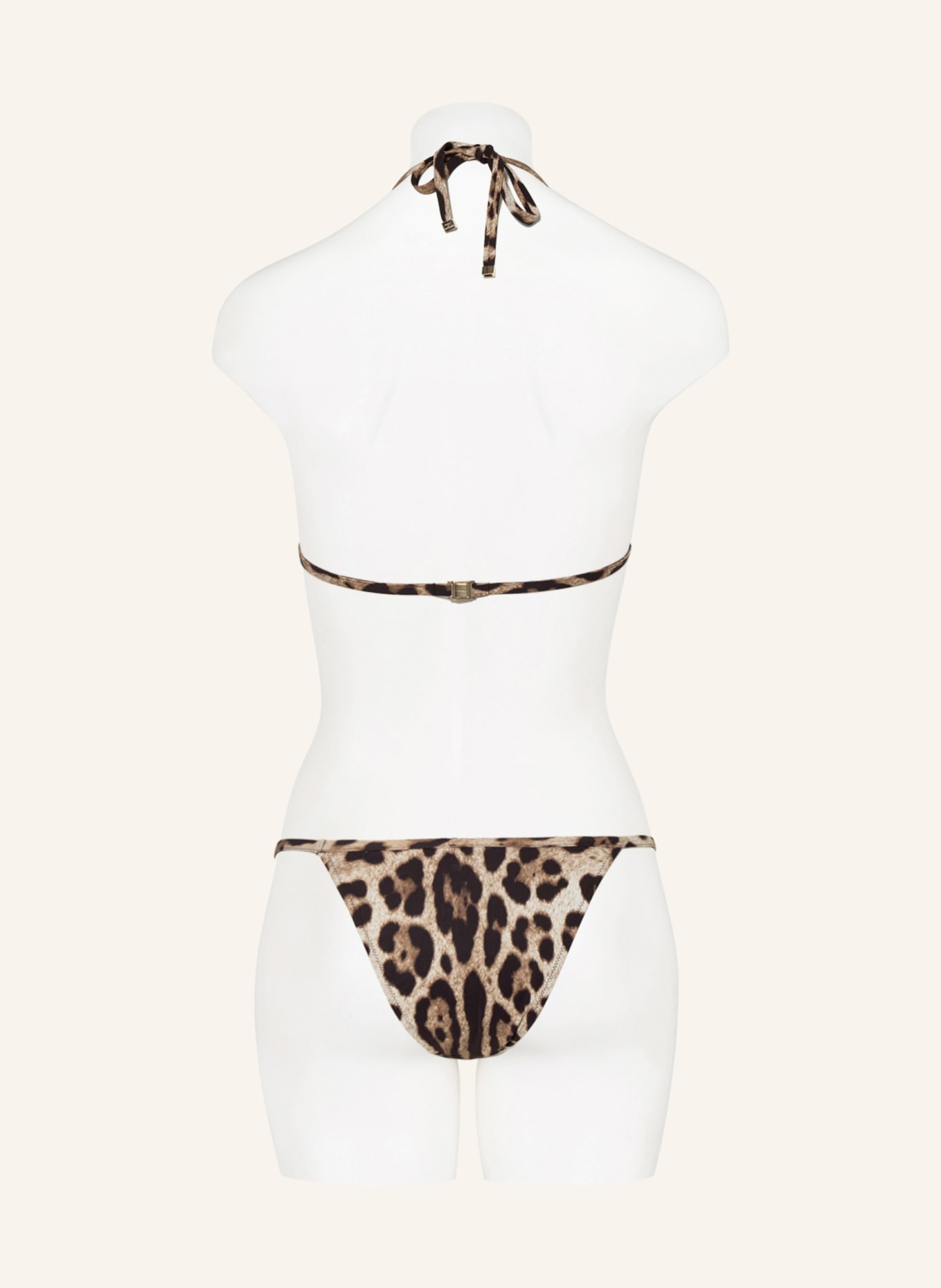 DOLCE & GABBANA Triangle bikini, Color: BLACK/ BEIGE (Image 3)