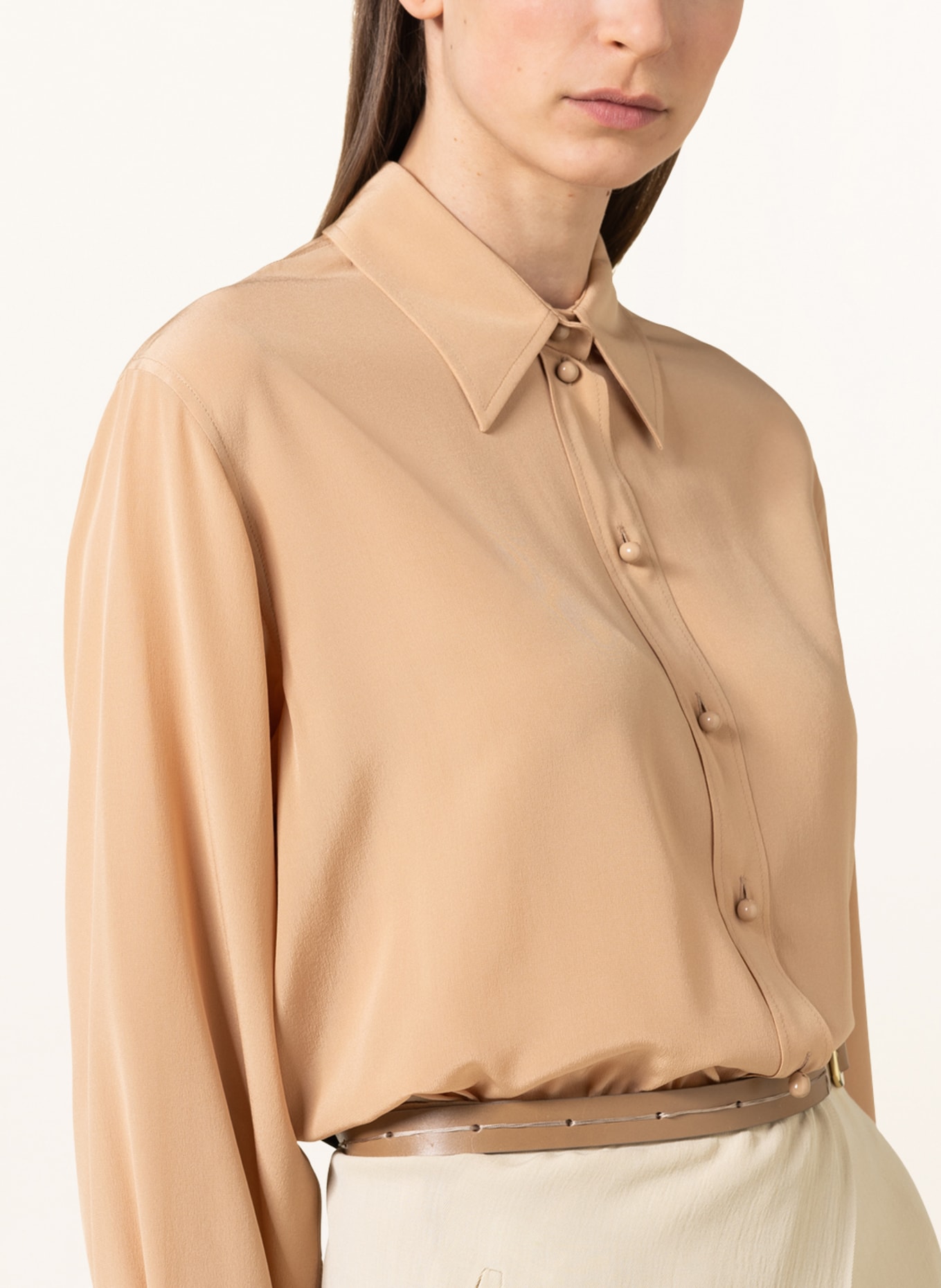 Chloé Shirt blouse in silk, Color: BEIGE (Image 4)