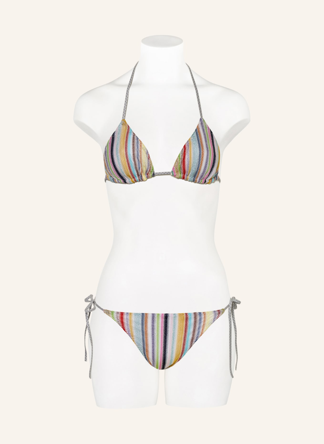 MISSONI Triangel-Bikini, Farbe: SCHWARZ/ PINK/ HELLBLAU (Bild 2)