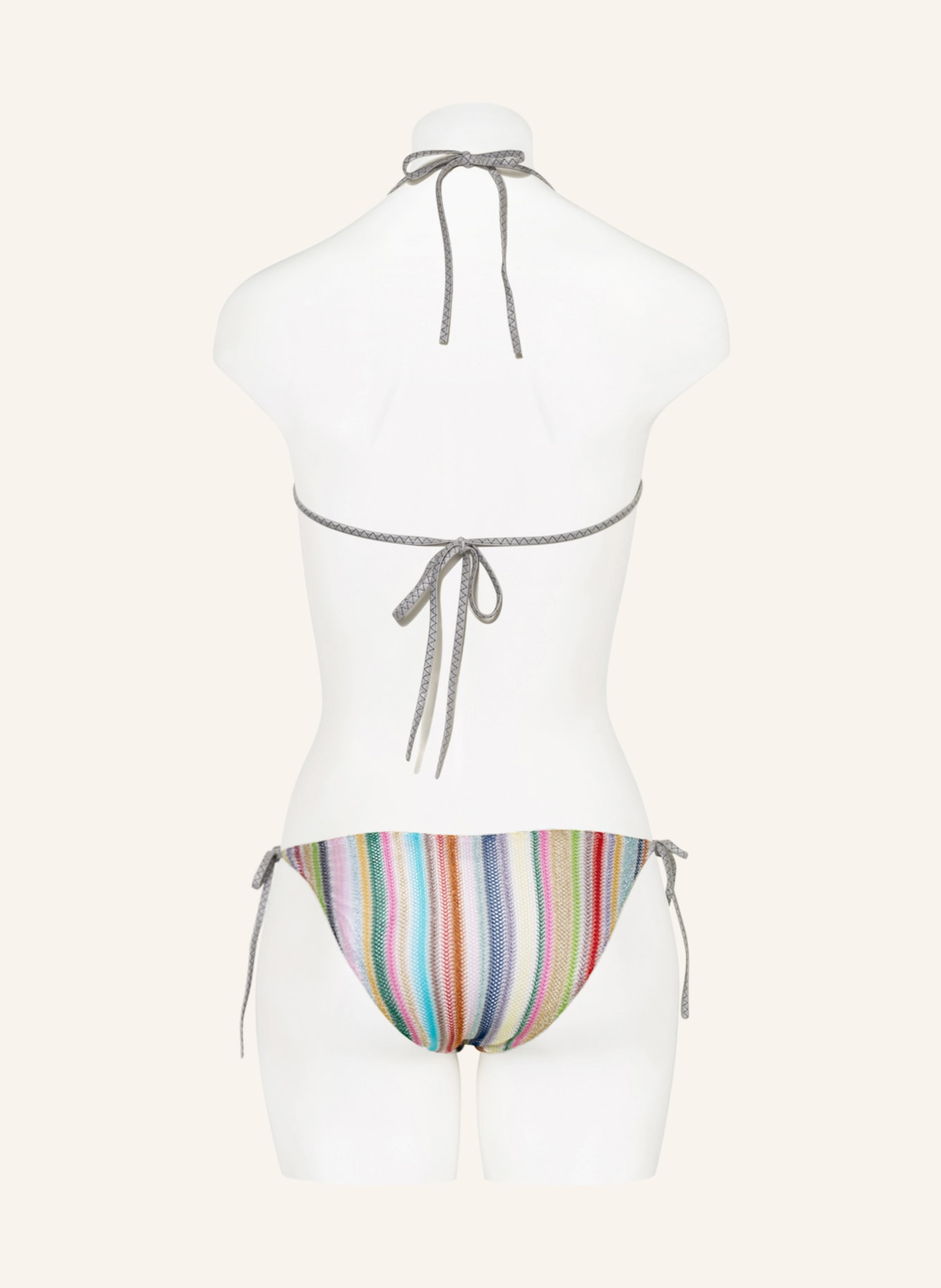 MISSONI Triangel-Bikini, Farbe: SCHWARZ/ PINK/ HELLBLAU (Bild 3)