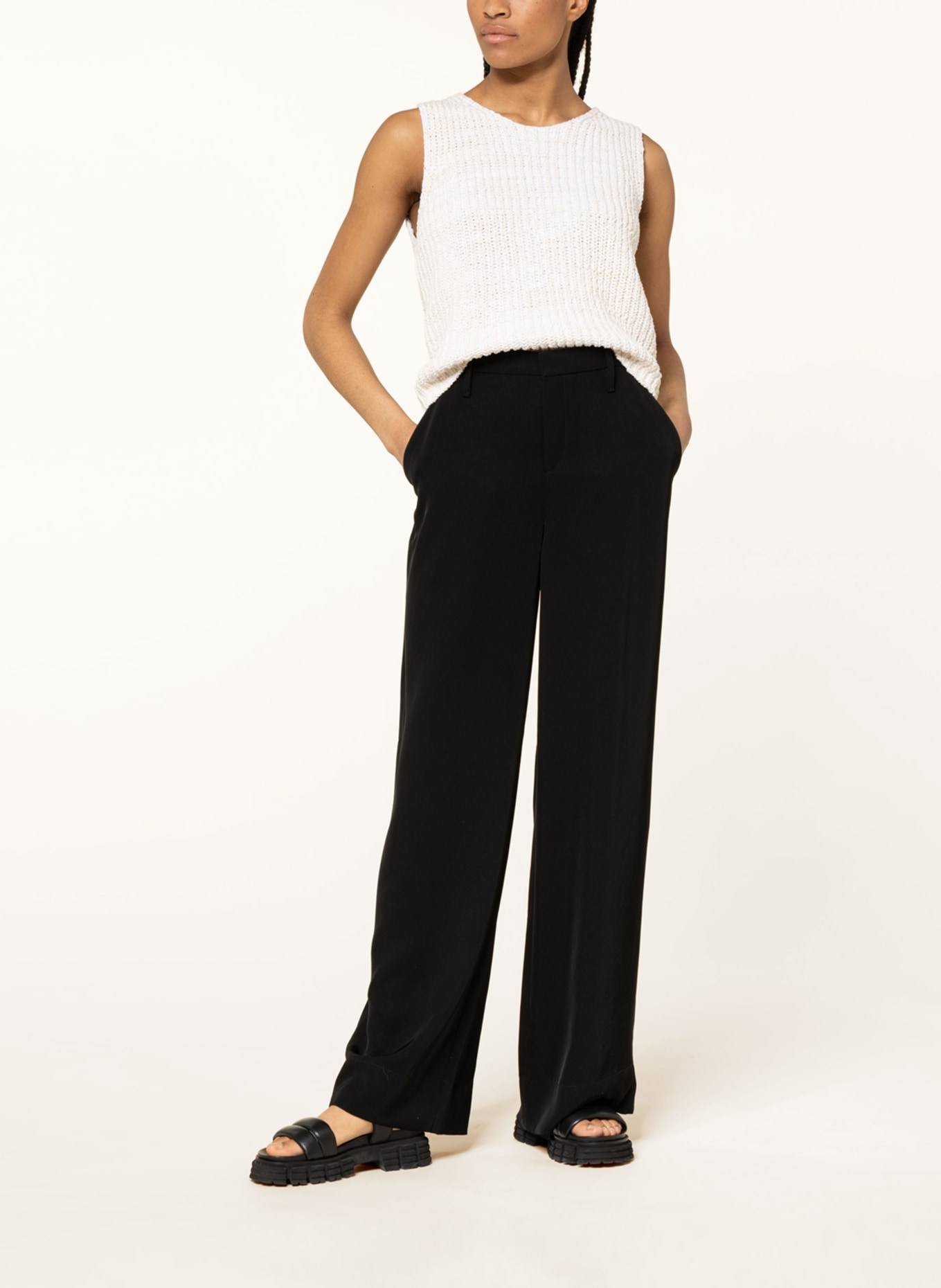 MAC DAYDREAM Wide leg trousers HYPE, Color: BLACK (Image 2)