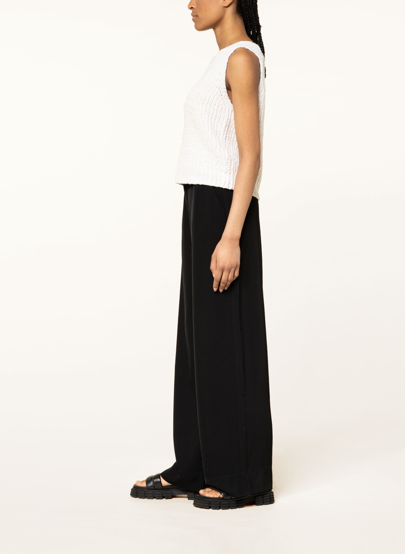 MAC DAYDREAM Wide leg trousers HYPE, Color: BLACK (Image 4)