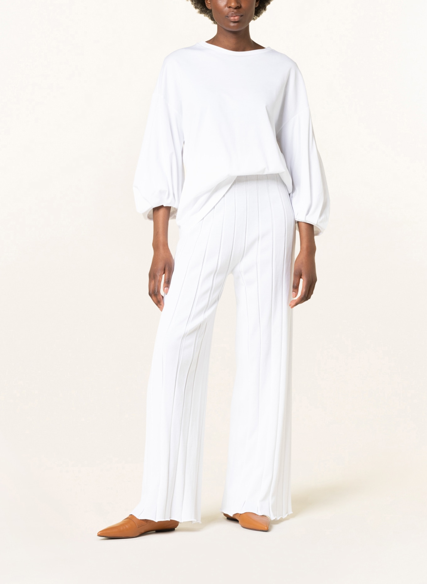 FABIANA FILIPPI Wide leg trousers, Color: WHITE (Image 2)