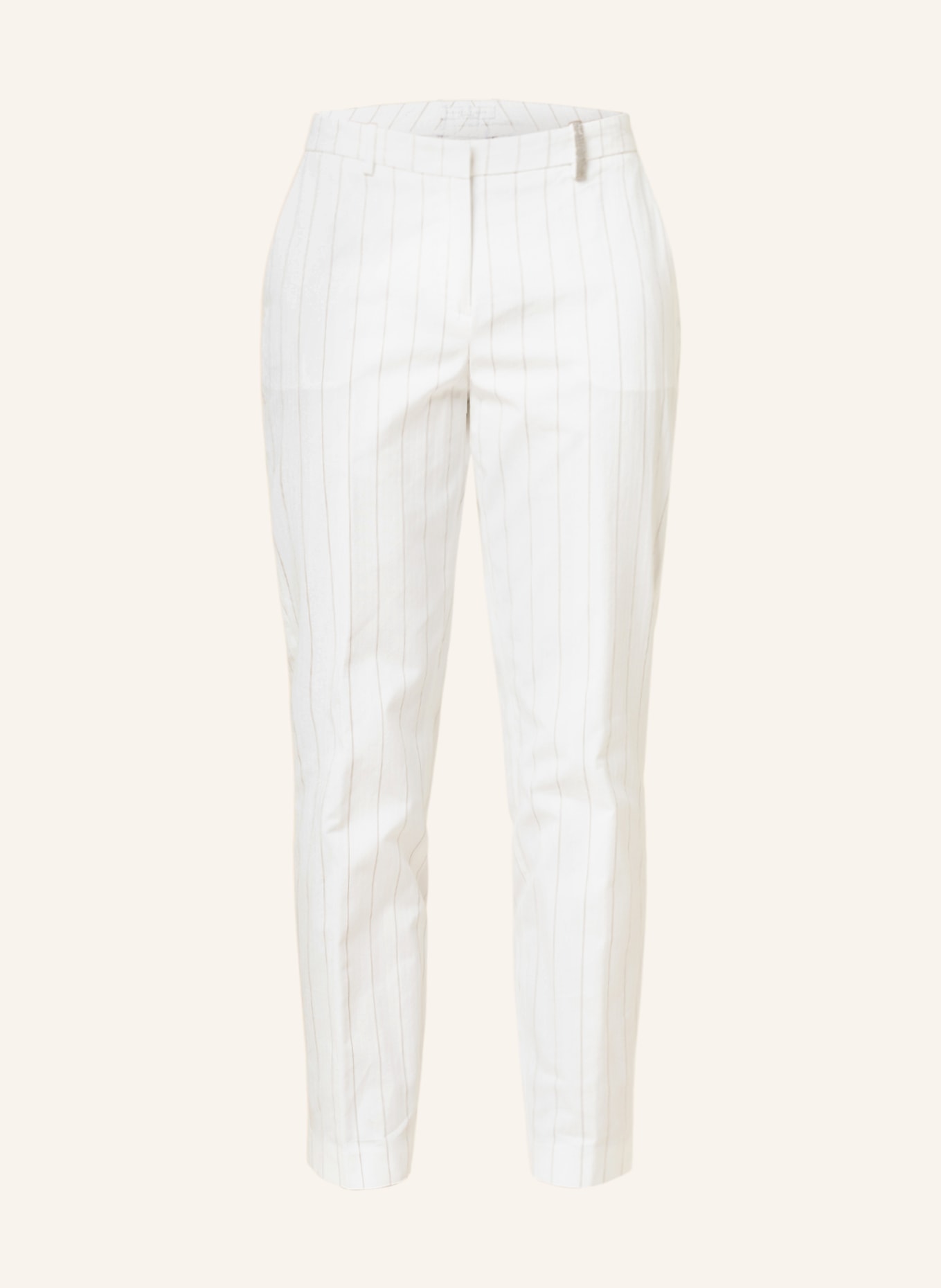 FABIANA FILIPPI Trousers, Color: WHITE/ TAUPE (Image 1)