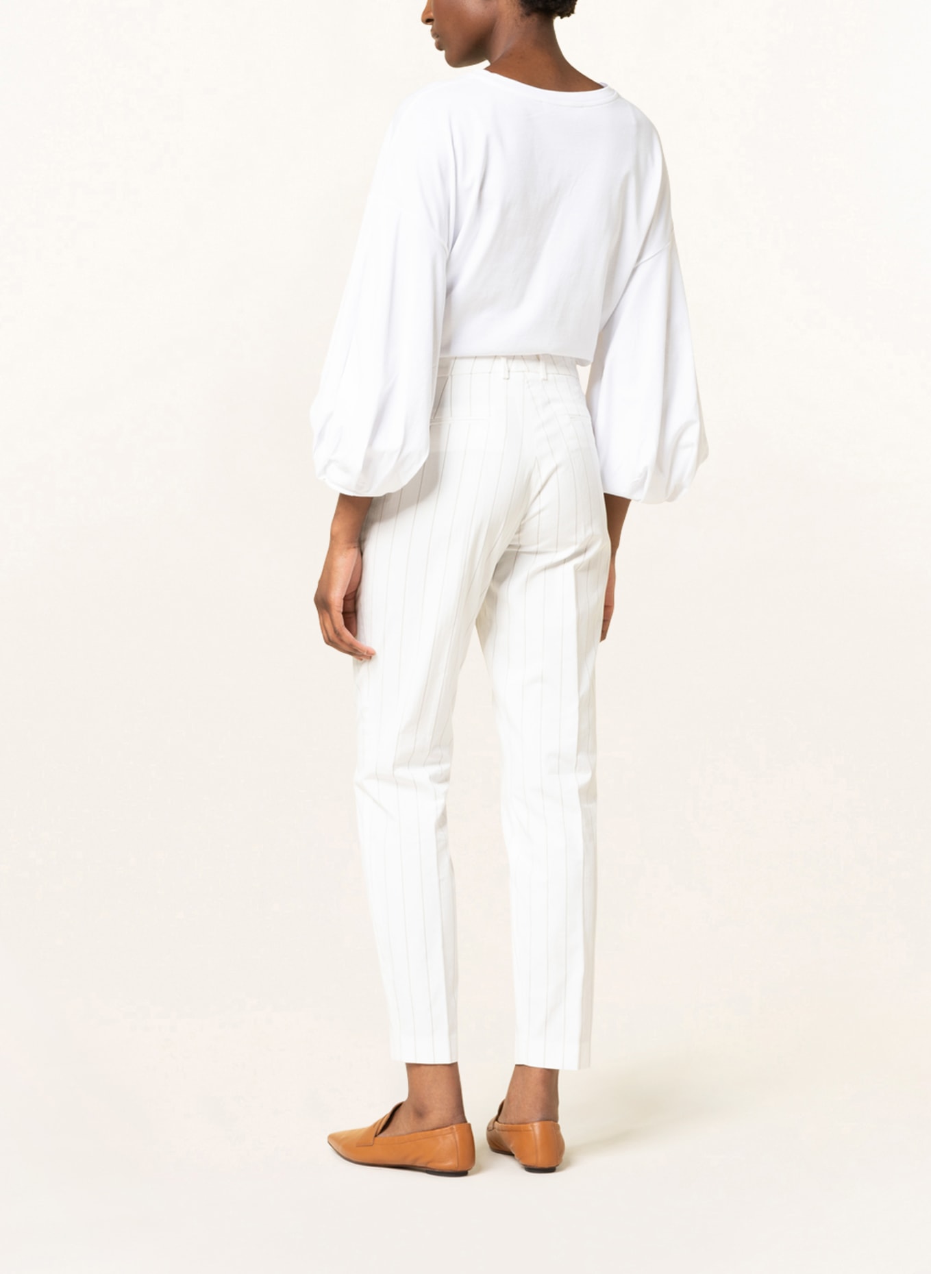 FABIANA FILIPPI Trousers, Color: WHITE/ TAUPE (Image 3)