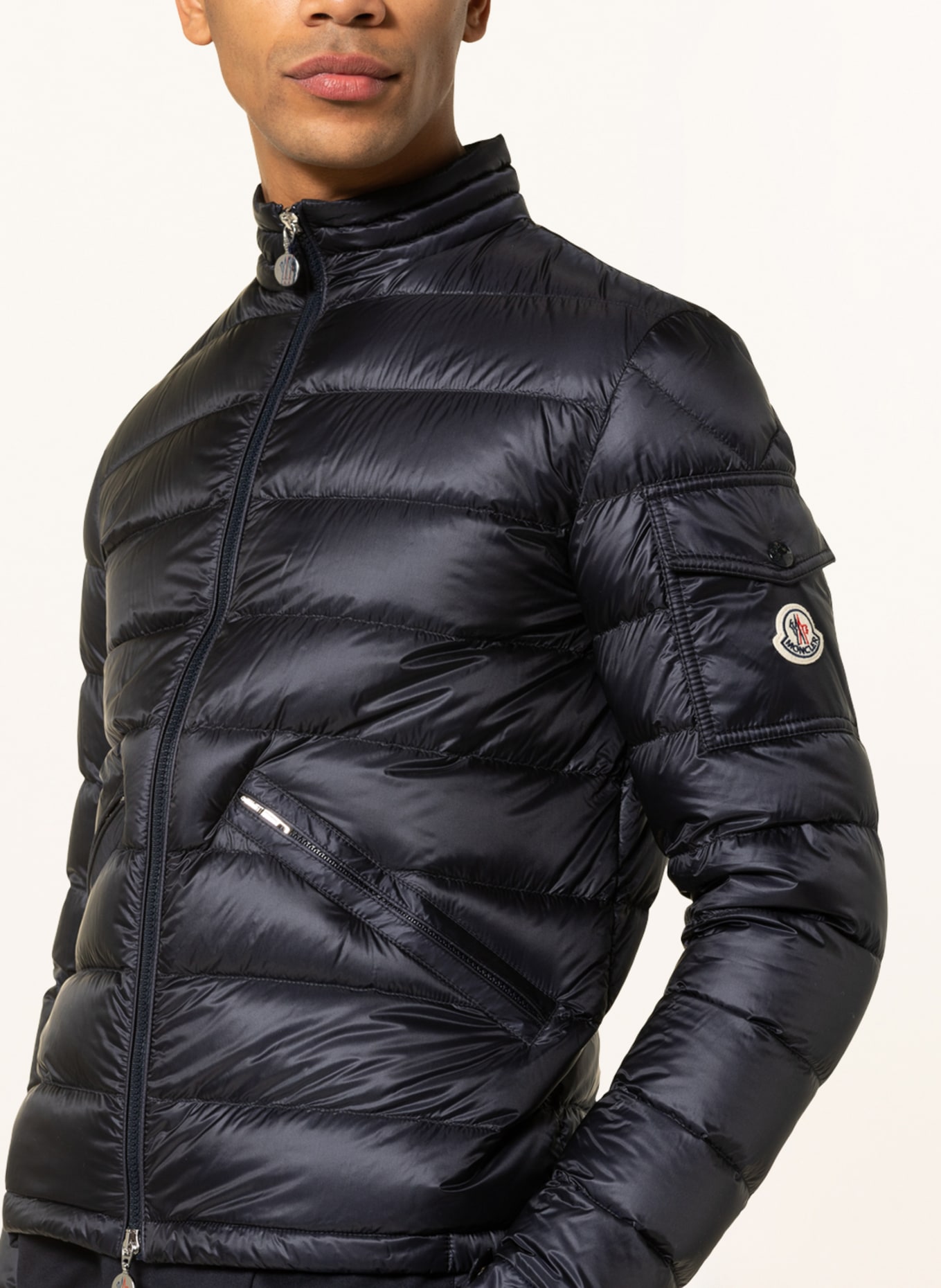 MONCLER Lightweight down jacket AGAY in dark blue | Breuninger
