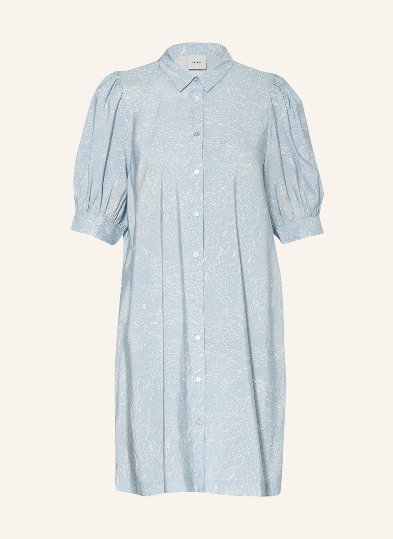 ICHI Shirt dress IHCASSIOPEIA, Color: LIGHT BLUE/ ECRU (Image 1)
