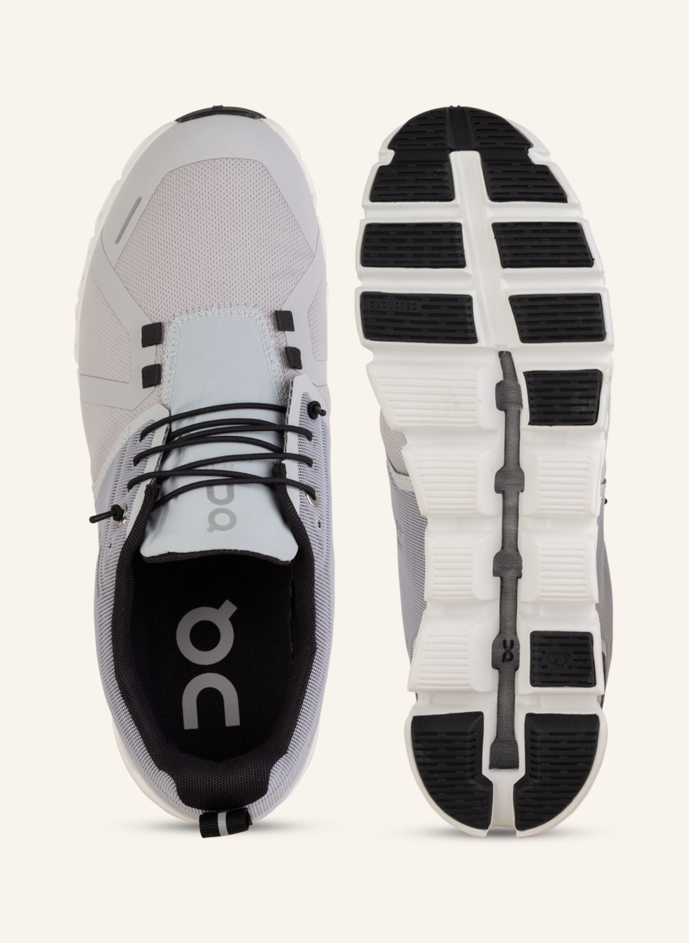On Sneakers CLOUD 5 WATERPROOF, Color: LIGHT GRAY (Image 5)