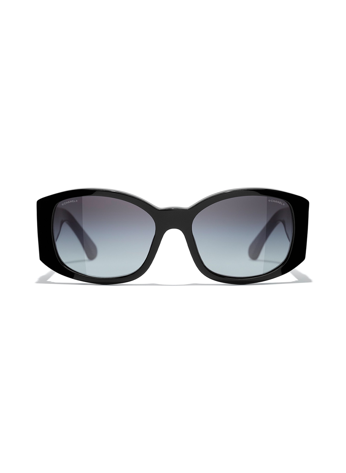 CHANEL Ovale Sonnenbrille, Farbe: C501S654 - SCHWARZ/ GRAU VERLAUF (Bild 2)