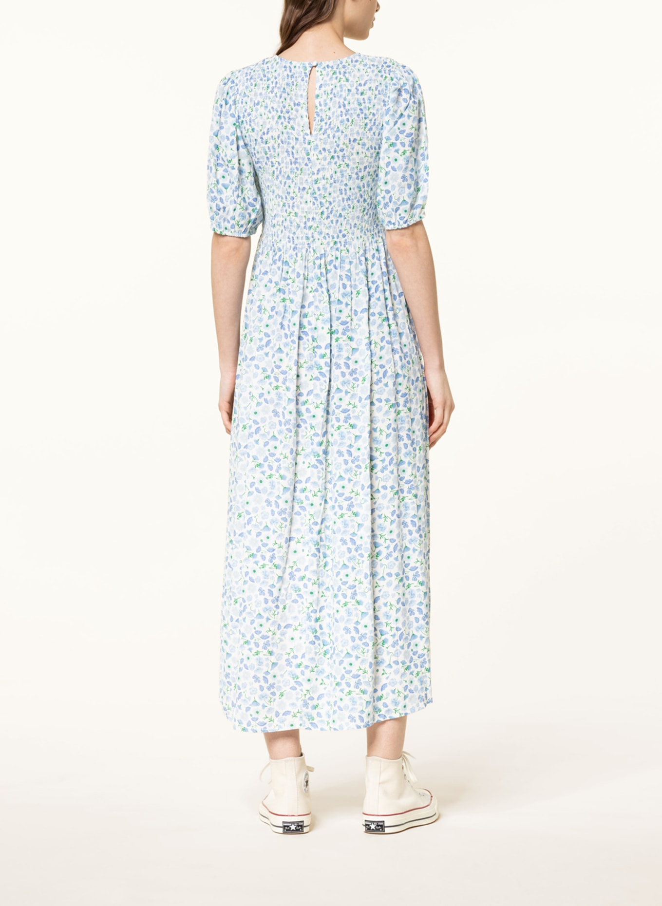 ENVII Dress ENGOLDSTONE, Color: WHITE/ LIGHT BLUE/ GREEN (Image 3)