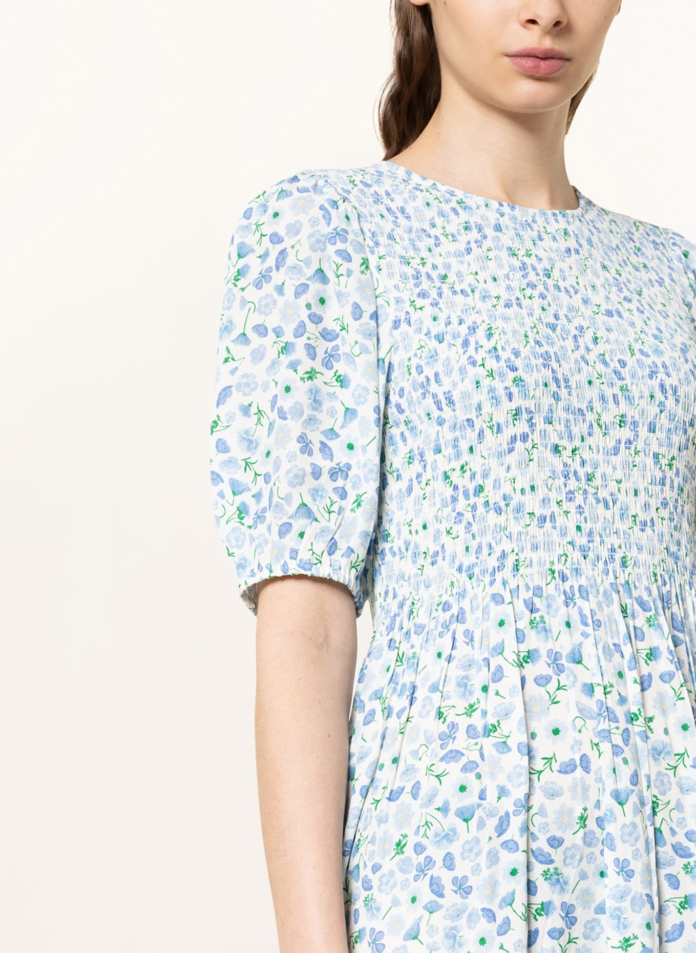 ENVII Dress ENGOLDSTONE, Color: WHITE/ LIGHT BLUE/ GREEN (Image 4)