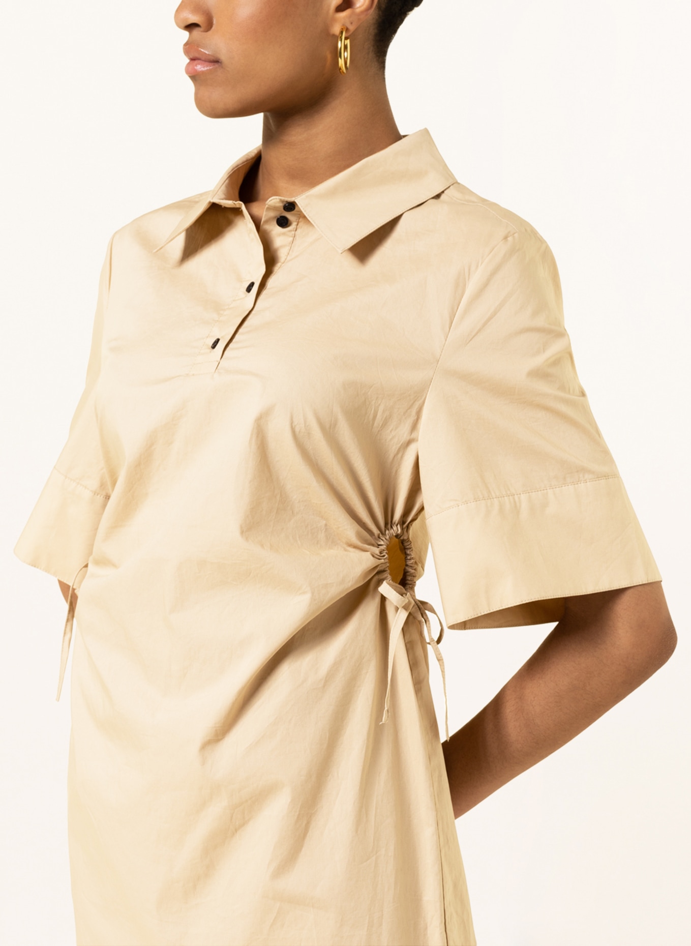 BIRGITTE HERSKIND Shirt dress NAJA , Color: CAMEL (Image 4)