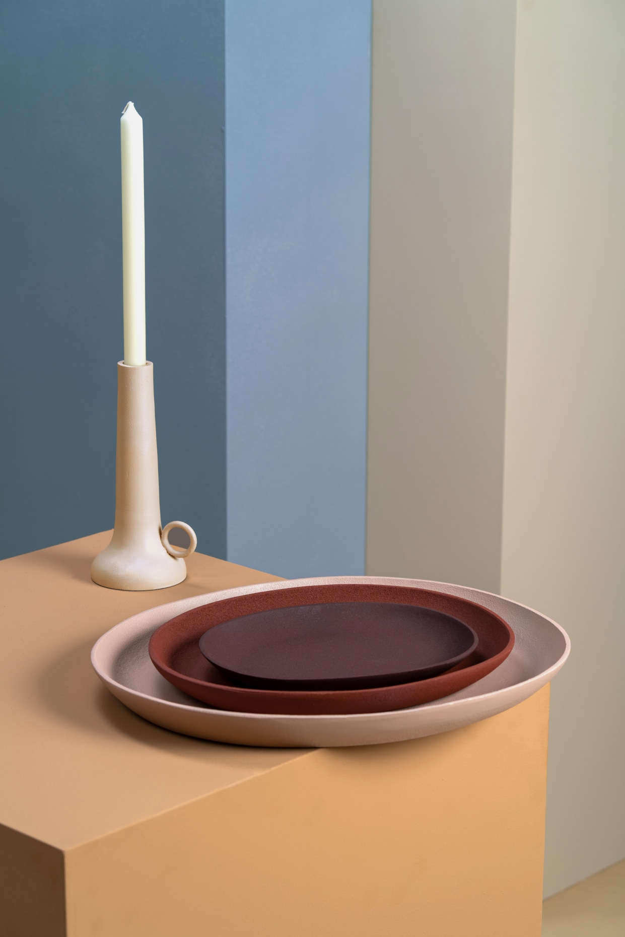 POLSPOTTEN Kerzenhalter SPARTAN SMALL, Farbe: BEIGE (Bild 2)