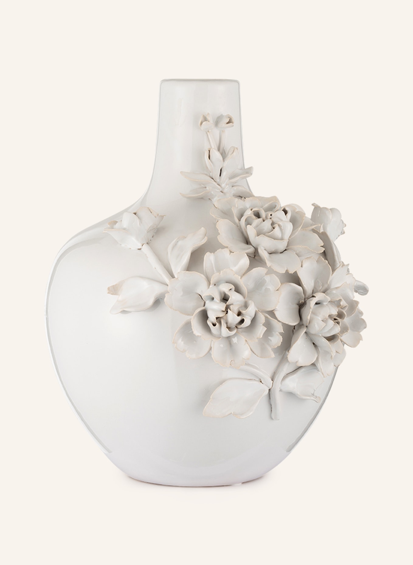 POLSPOTTEN Vase 3D ROSE, Farbe: WEISS (Bild 1)