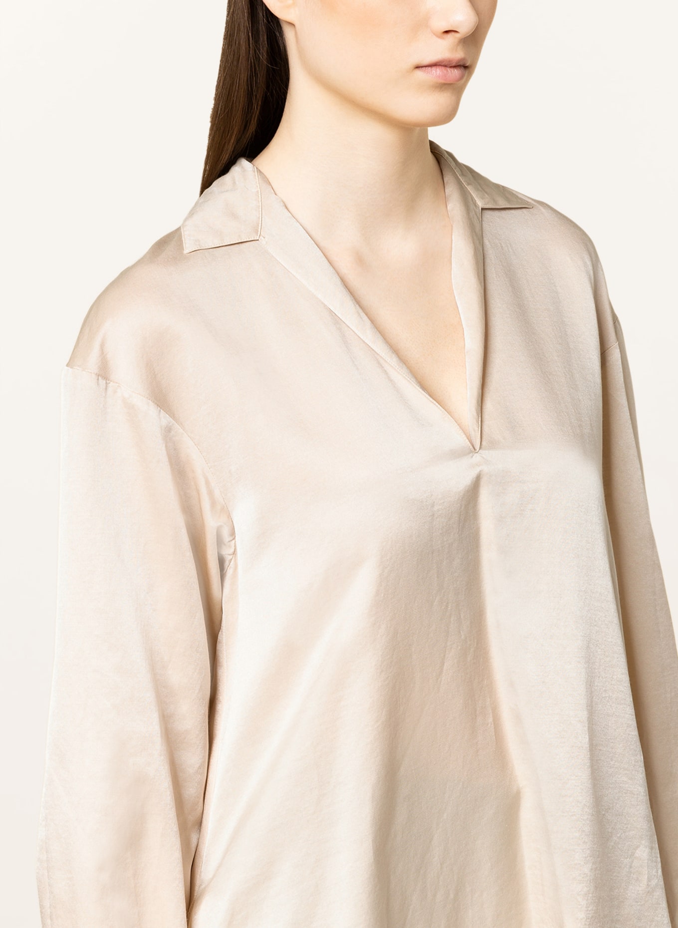 Sophie Dress ZAPET with silk , Color: BEIGE (Image 4)