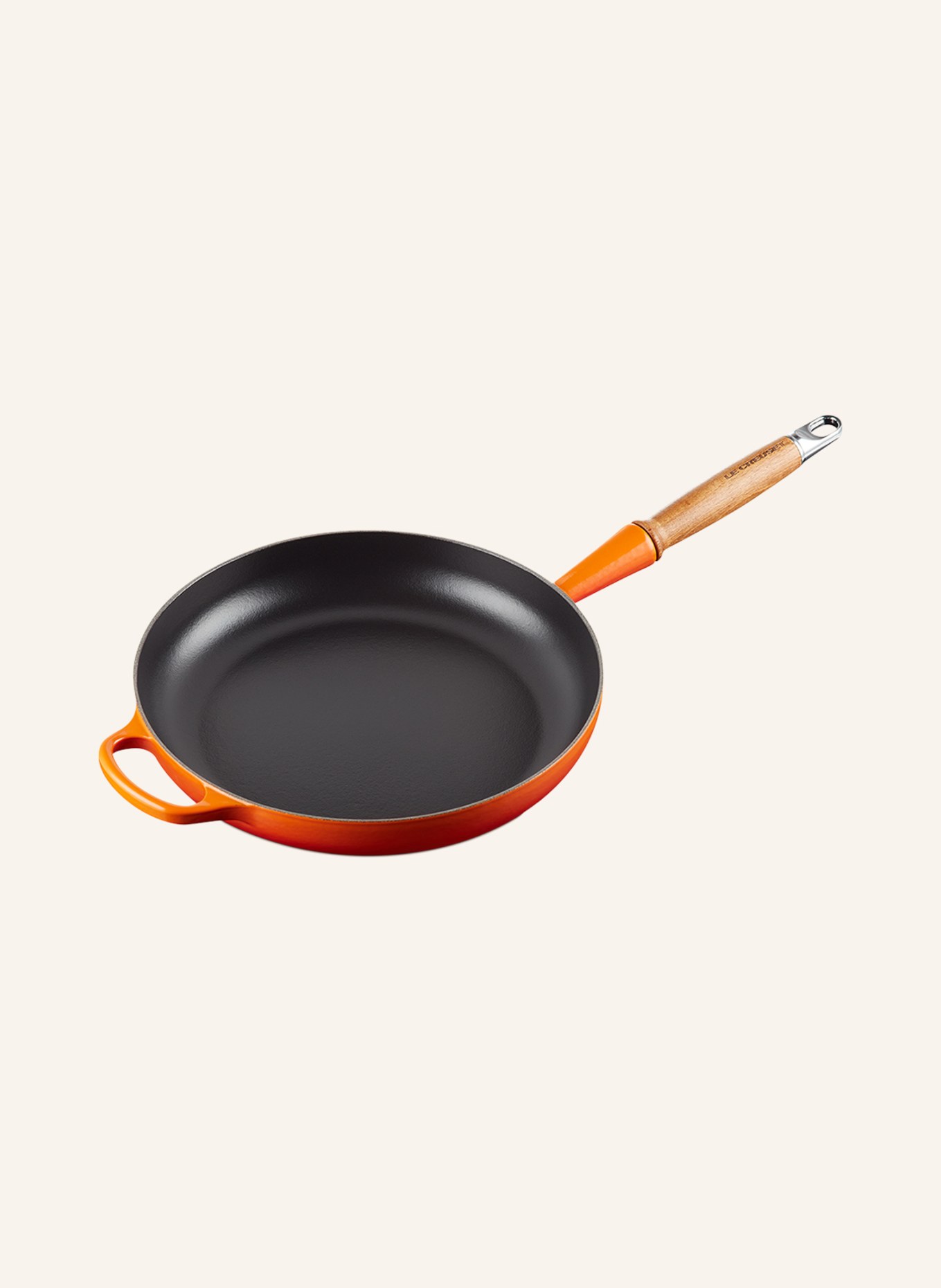 LE CREUSET Patelnia SIGNATURE, Kolor: Flame 252 (Obrazek 4)