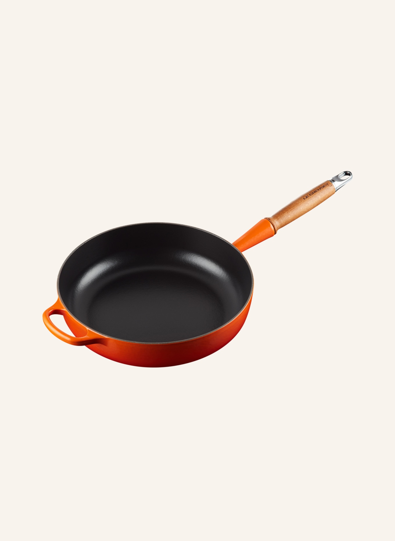 LE CREUSET Patelnia SIGNATURE, Kolor: Flame 252 (Obrazek 2)