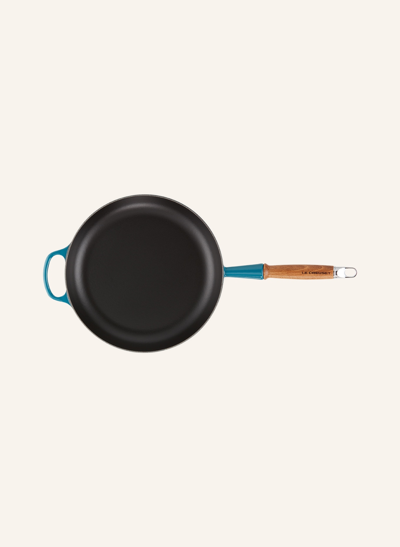 LE CREUSET Patelnia SIGNATURE, Kolor: Deep Teal 642 (Obrazek 2)