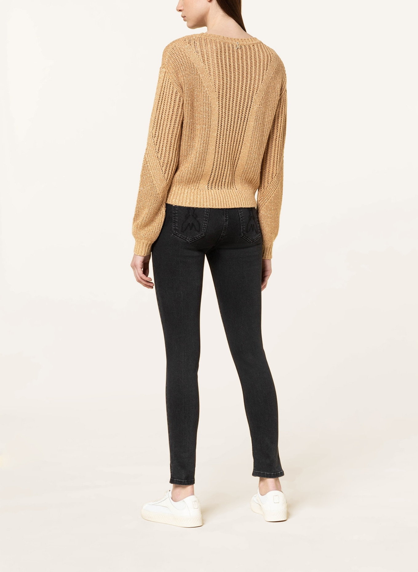 PATRIZIA PEPE Sweater with glitter thread, Color: GOLD (Image 3)