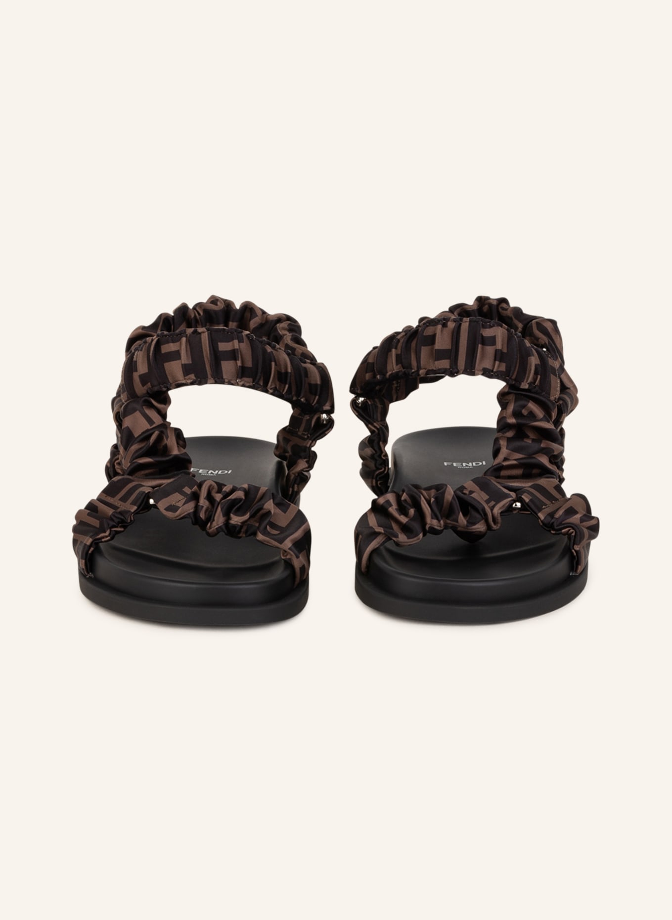 FENDI Sandals , Color: BLACK/ KHAKI/ BROWN (Image 3)