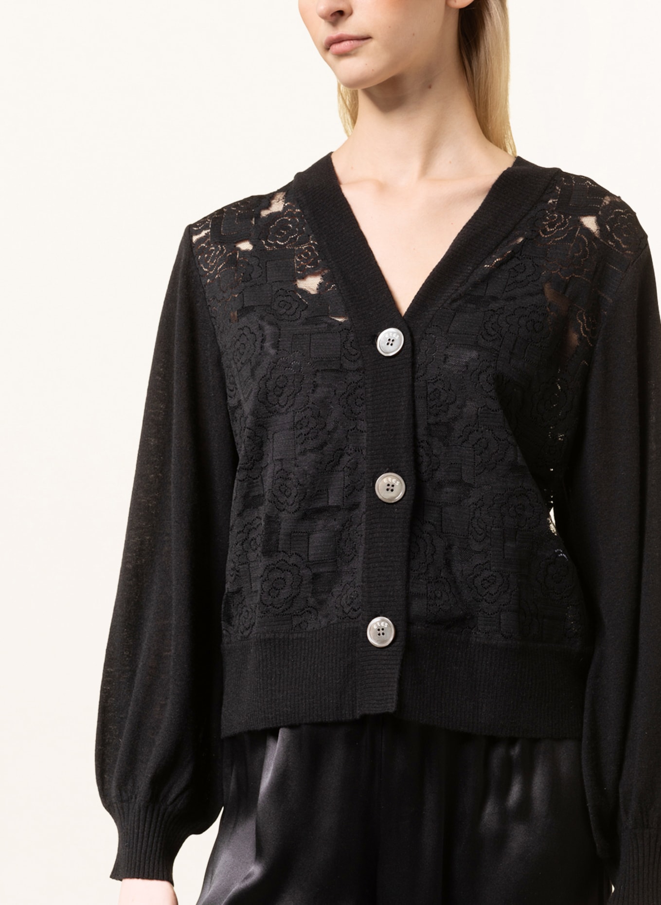 ERES Lounge jacket FRECKLES made of cashmere, Color: BLACK (Image 6)
