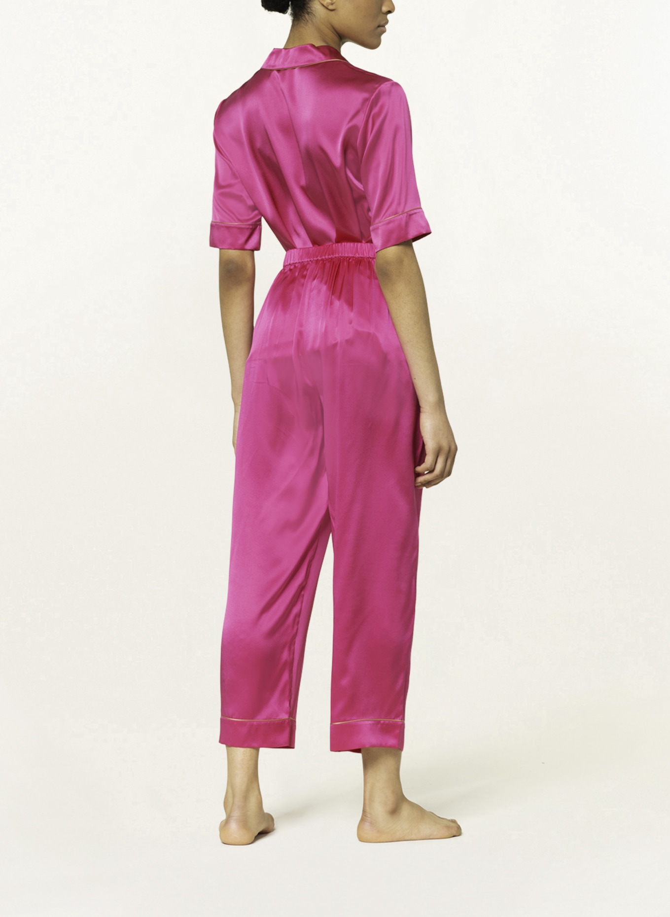 ERES Lounge pants CAPITAINE made of silk, Color: PINK (Image 3)