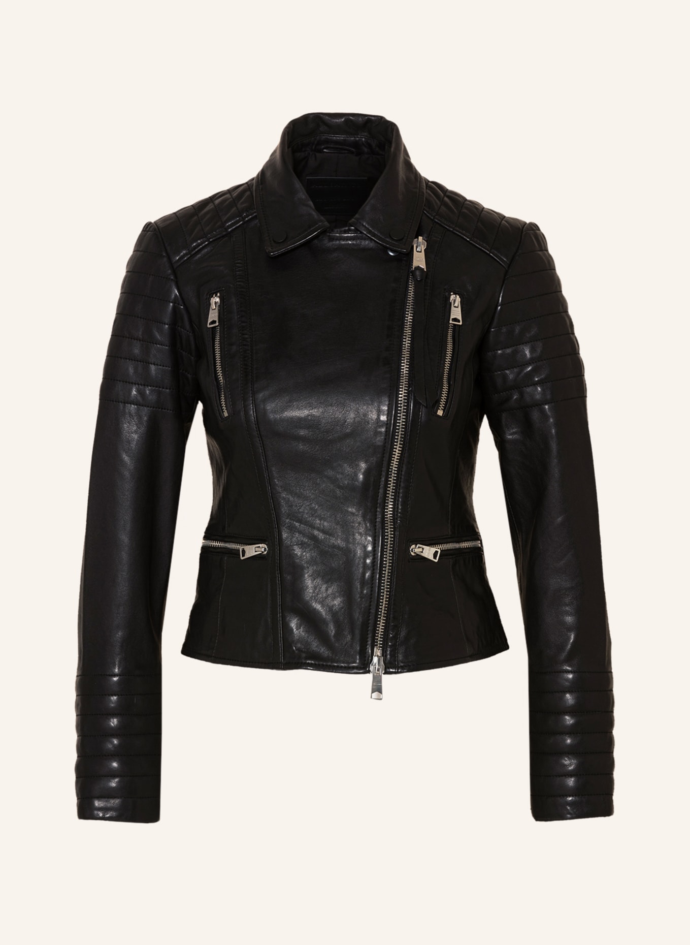 ALLSAINTS Leather jacket, Color: BLACK (Image 1)