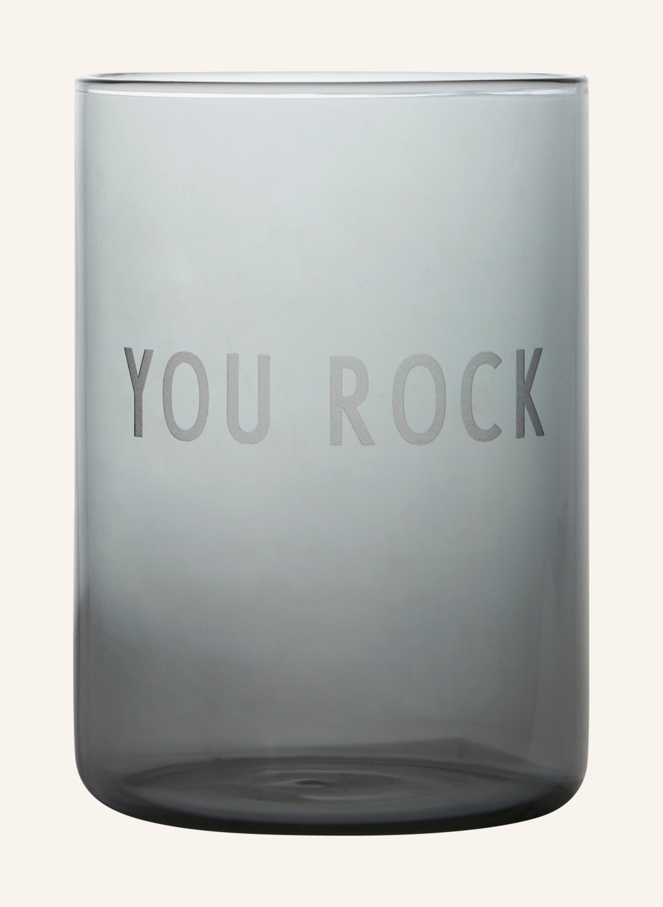 DESIGN LETTERS Trinkglas FAVOURITE, Farbe: SCHWARZ (Bild 1)