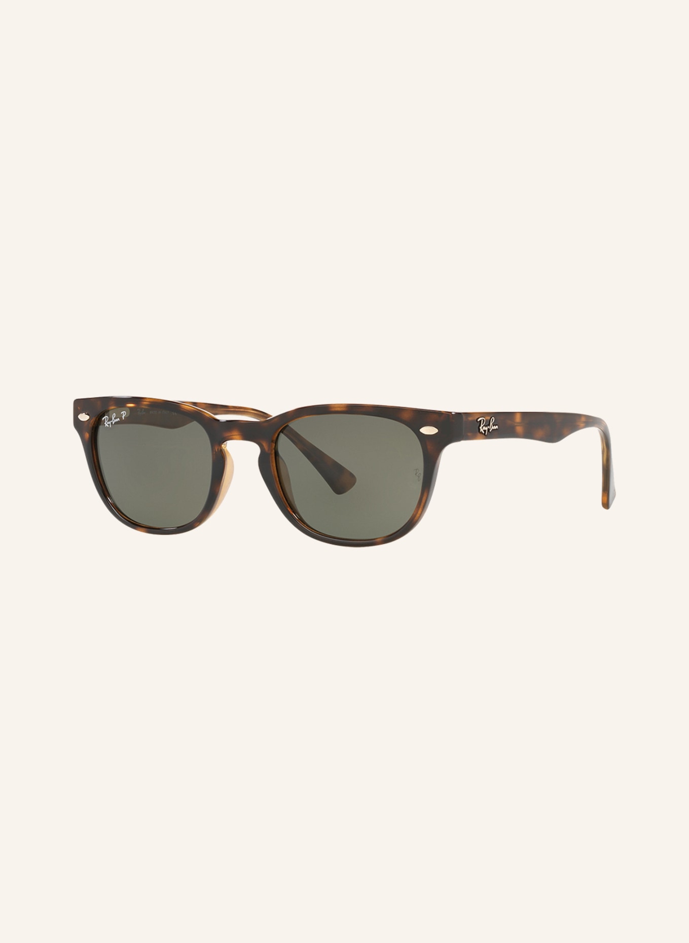 Ray-Ban Sunglasses RB4140, Color: 710/58 HAVANA/GREEN POLARIZED (Image 1)