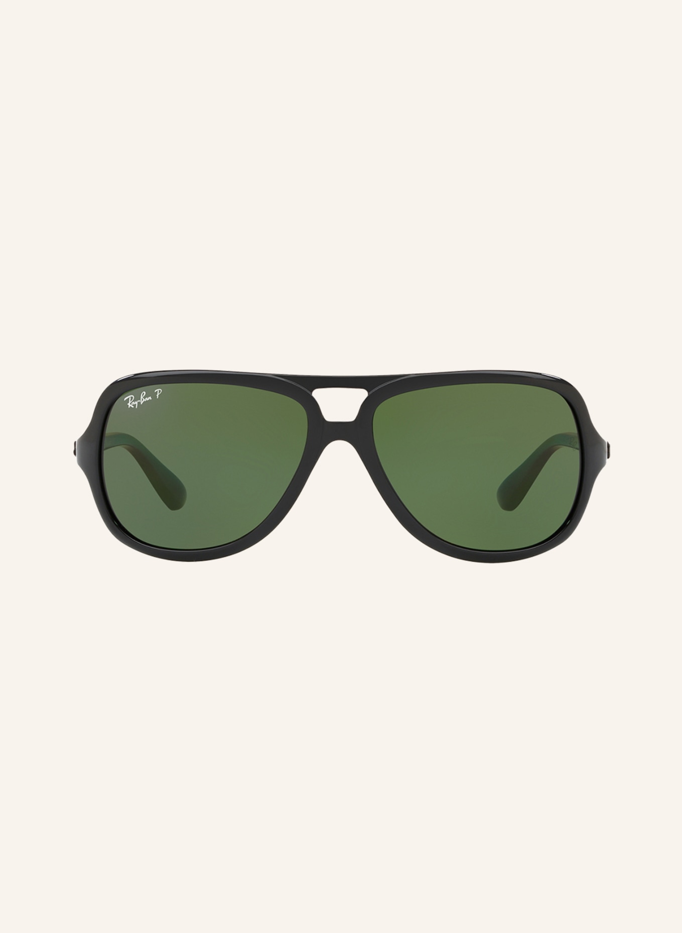 Ray-Ban Sonnenbrille RB4162: 601/2P SCHWARZ/ GRÜN POLARISIERT