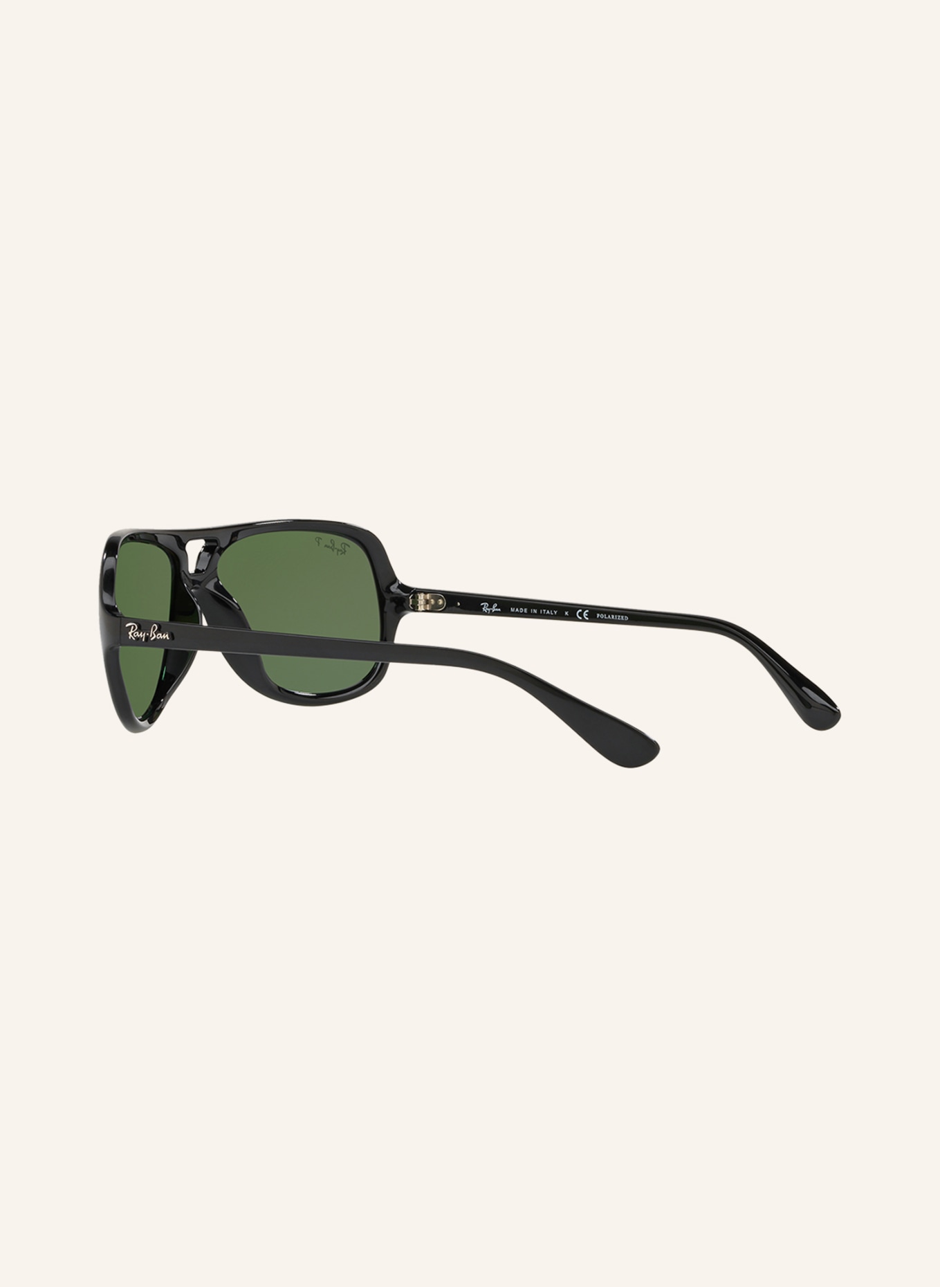 Ray-Ban Sonnenbrille RB4162: 601/2P SCHWARZ/ GRÜN POLARISIERT