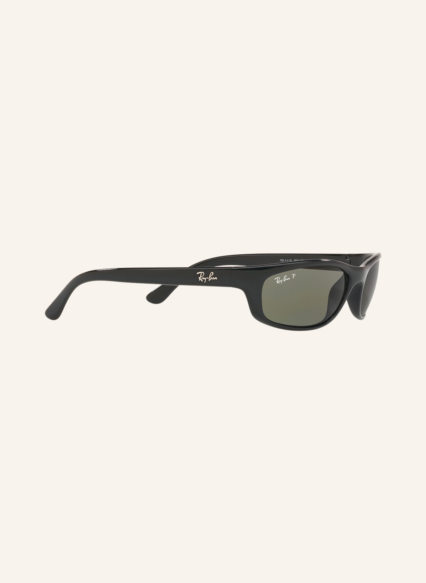 Ray-Ban Sunglasses RB4115, Color: 601/9A BLACK/GREEN POLARIZED (Image 3)