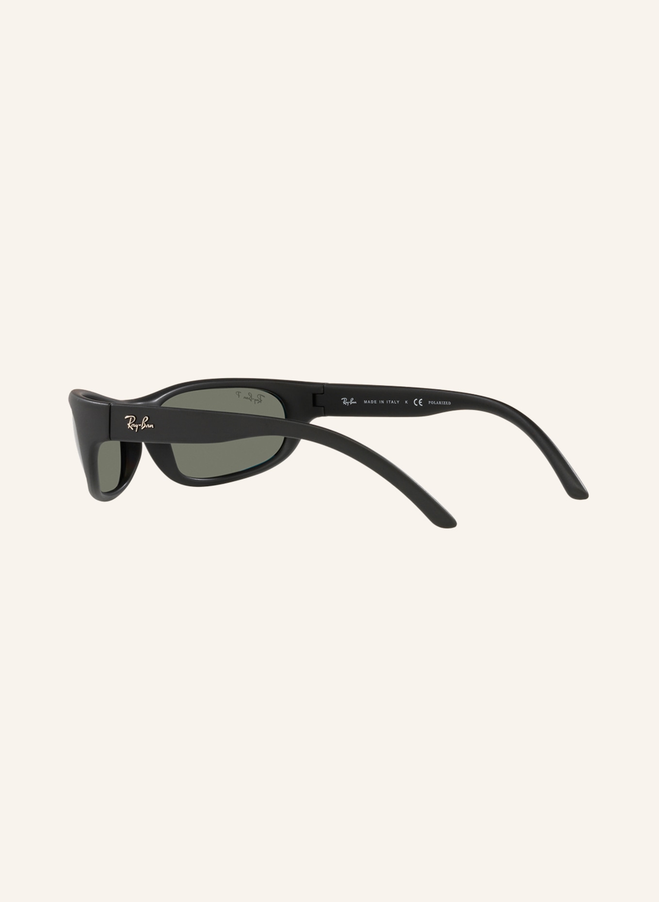 Ray-Ban Sunglasses RB4033, Color: 601S48 MATTE BLACK/GREEN POLARIZED (Image 4)