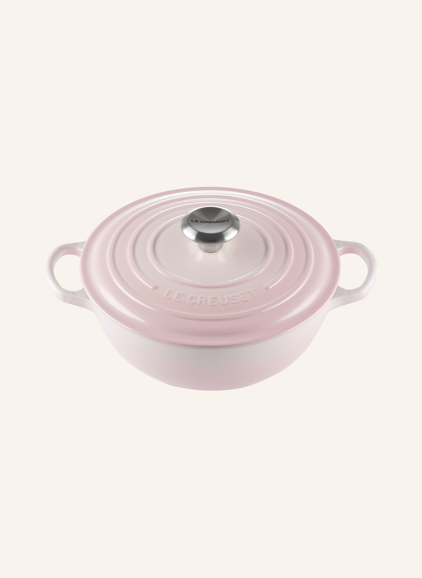 LE CREUSET Kochtopf LA MARMITE SIGNATURE: Shell Pink 777