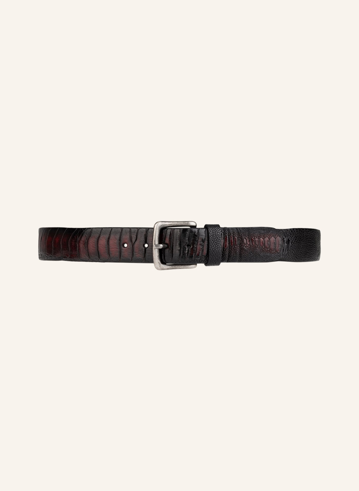POST & CO Leather belt, Color: BLACK (Image 2)