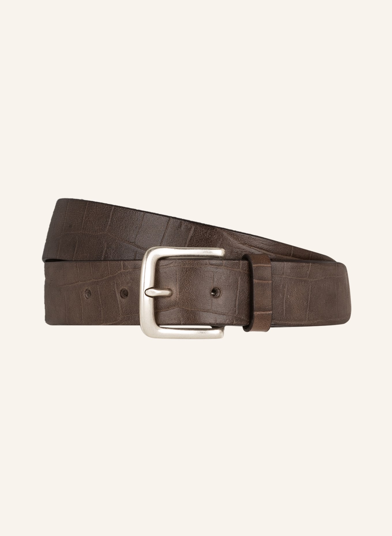 POST & CO Leather belt, Color: TAUPE (Image 1)