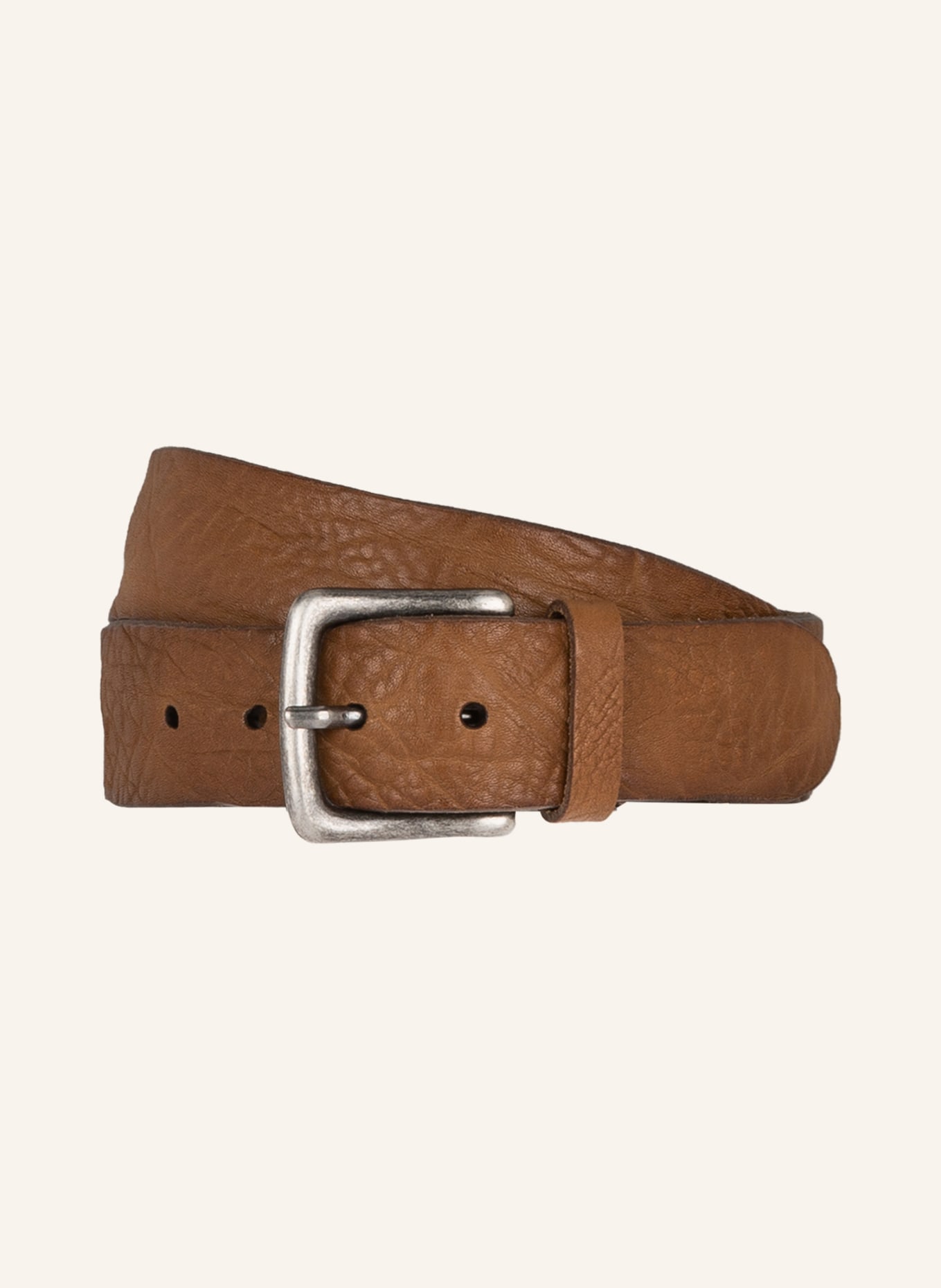 POST & CO Leather belt, Color: BROWN (Image 1)