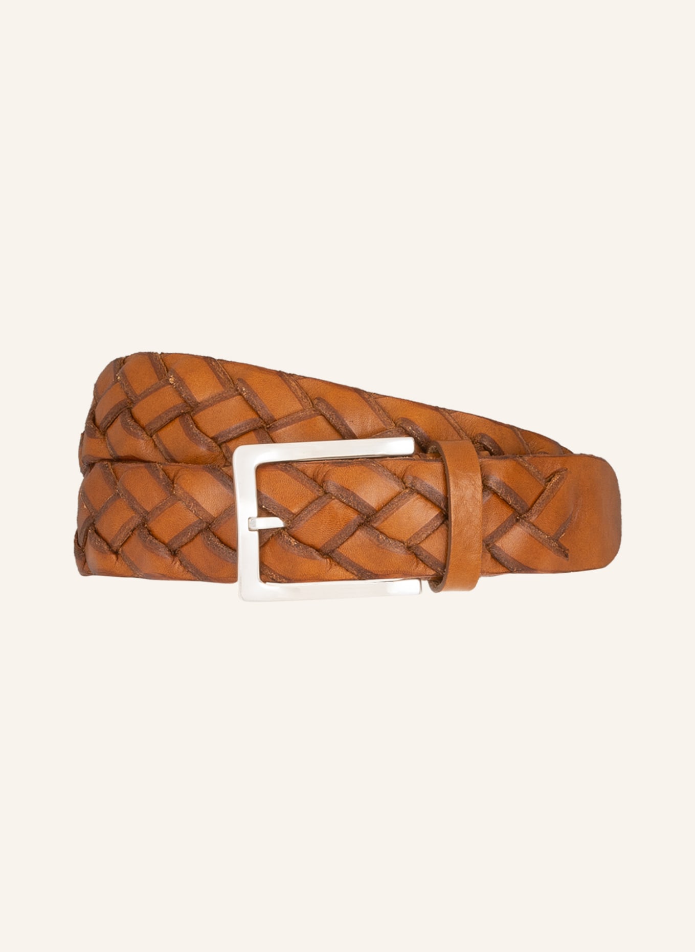 POST & CO Braided belt, Color: BROWN (Image 1)