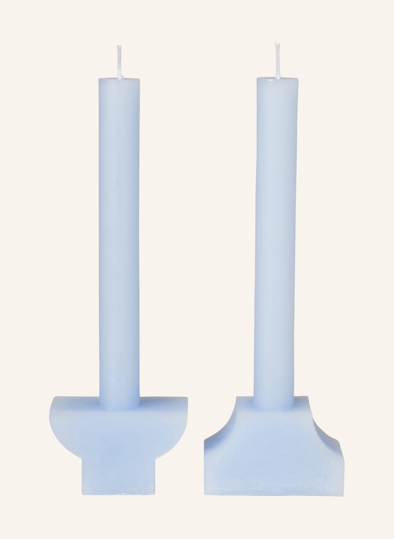 BROSTE COPENHAGEN Set of 2 candles PILAS, Color: LIGHT BLUE (Image 1)