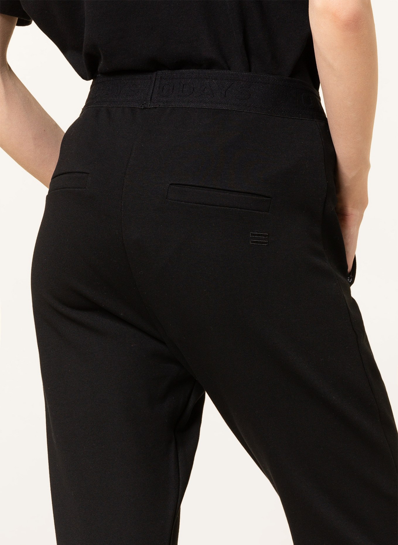 10DAYS Pants in jogger style, Color: BLACK (Image 5)