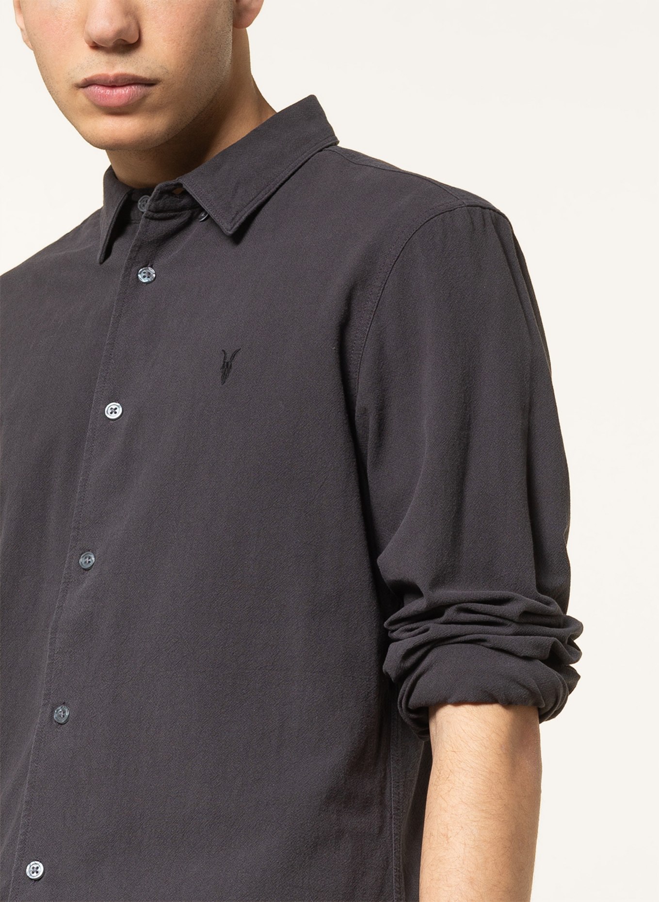 ALLSAINTS Shirt LOVELL regular fit, Color: DARK GRAY (Image 4)