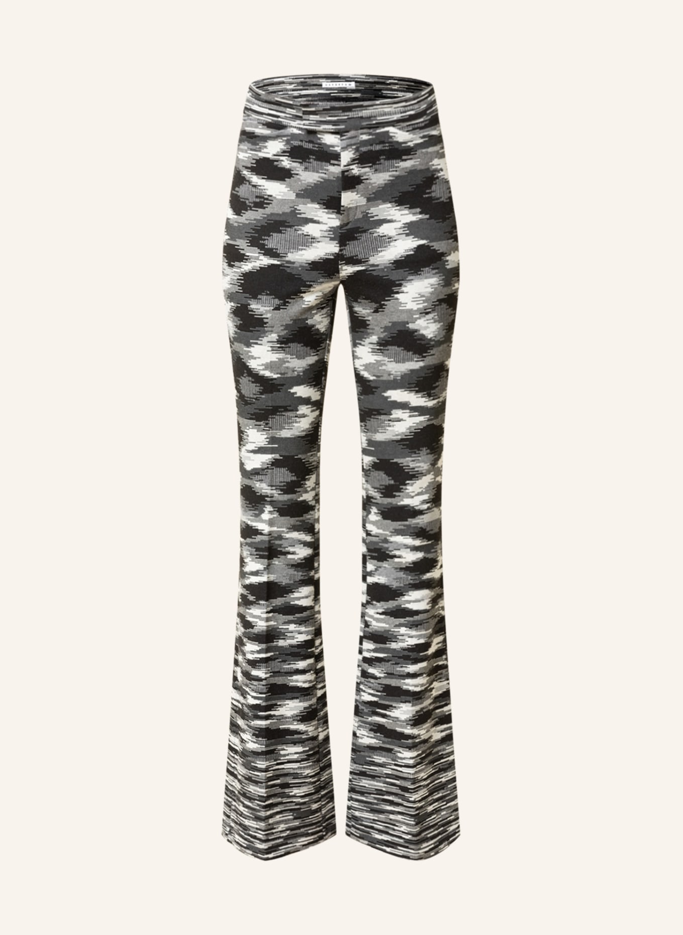 MAC DAYDREAM Bootcut trousers ZOOM, Color: BLACK/ WHITE (Image 1)