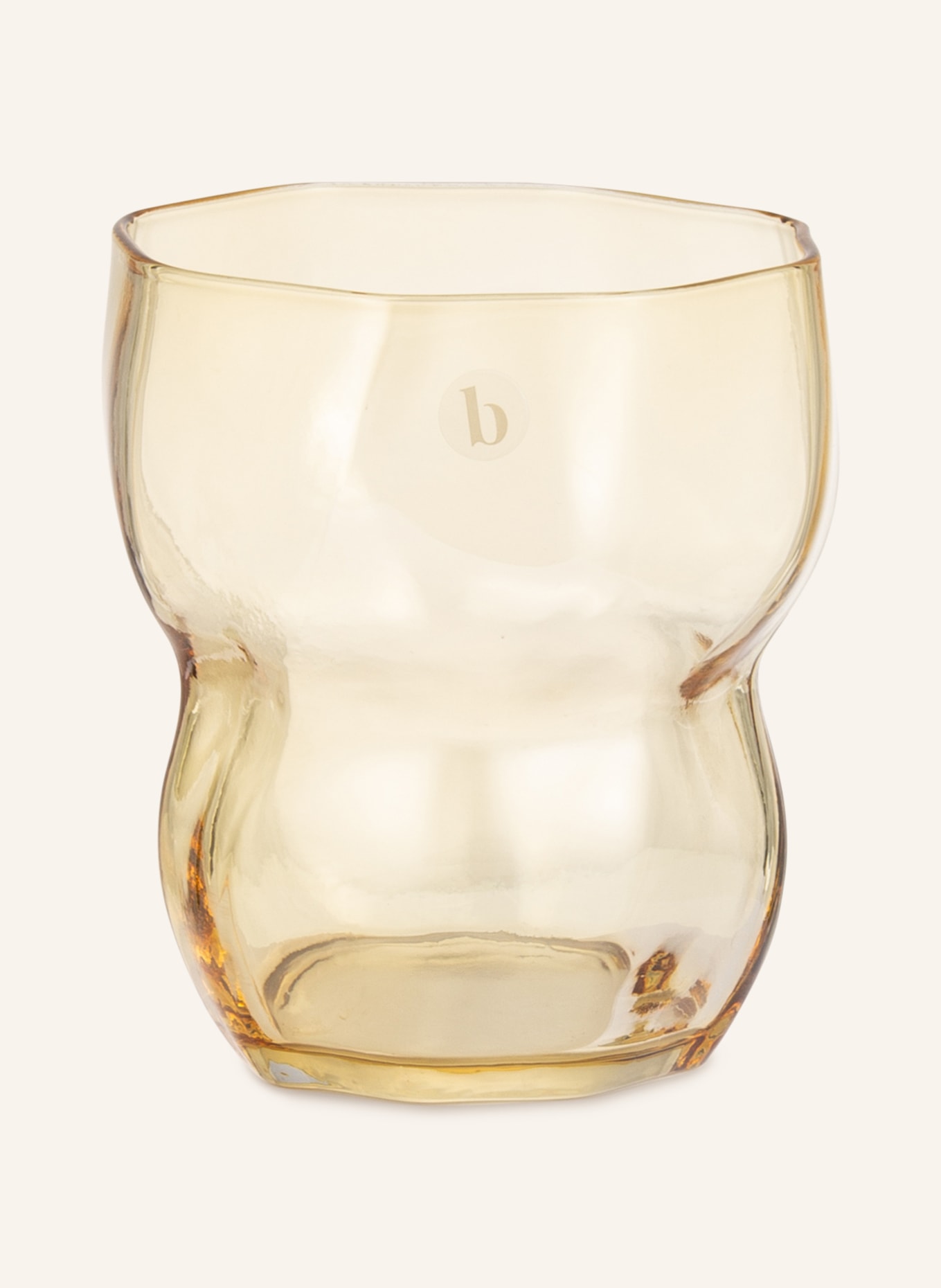 BROSTE COPENHAGEN Set of 4 drinking glasses LIMFJORD, Color: LIGHT ORANGE (Image 2)