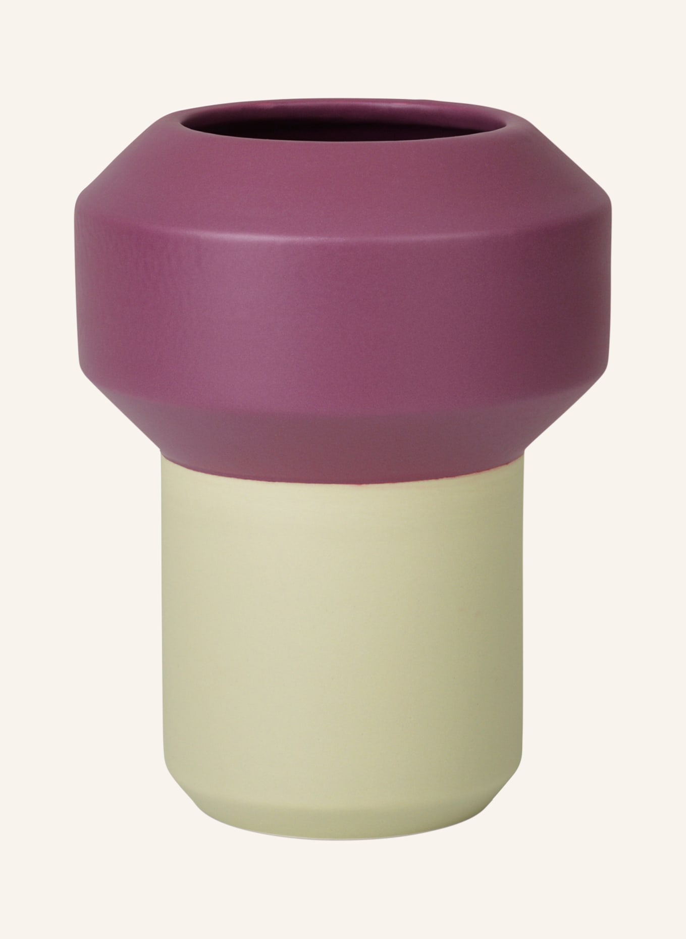 lucie kaas Vase FUMARIO, Farbe: OLIV/ FUCHSIA (Bild 1)