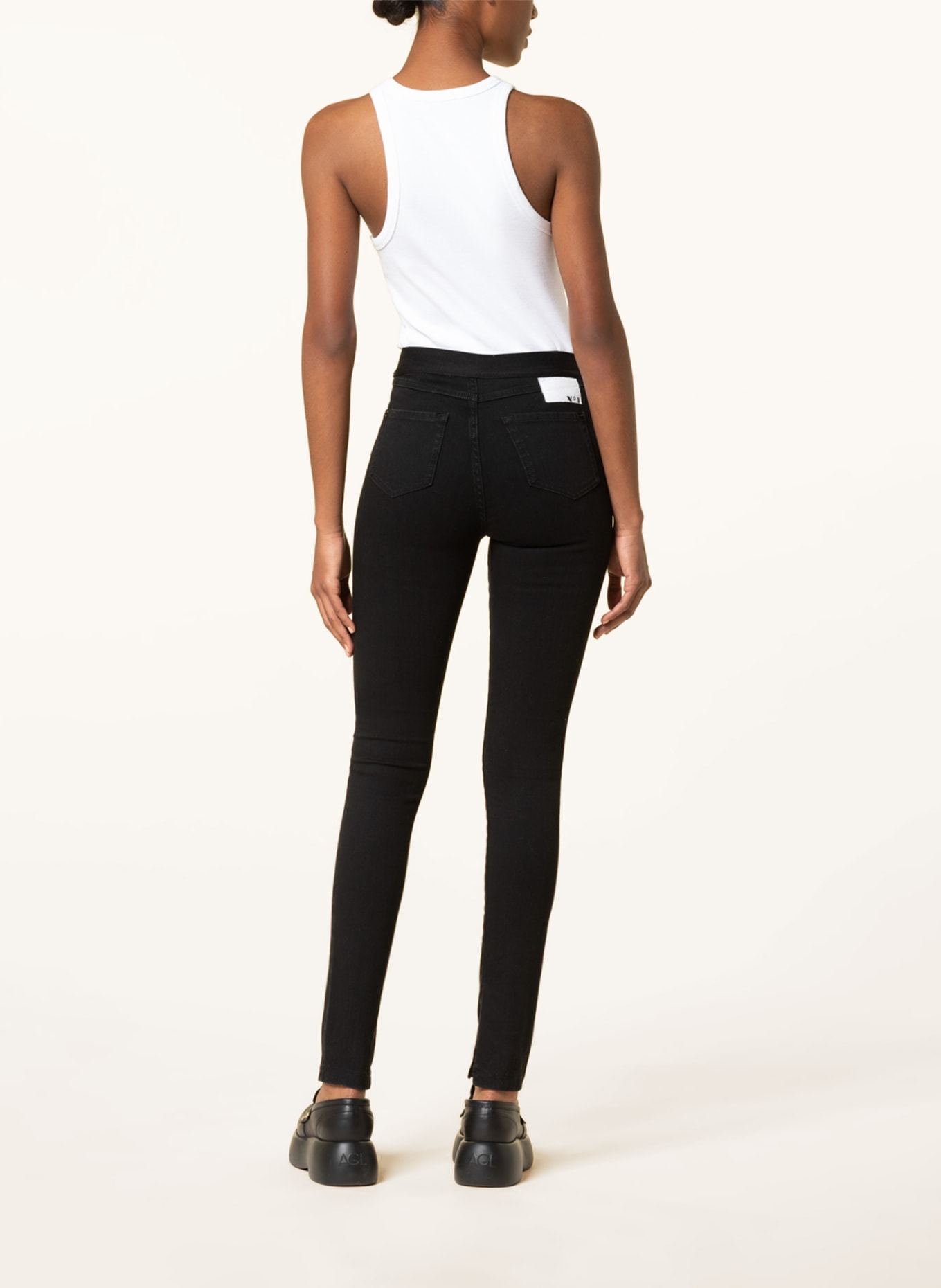 N°1 Skinny Jeans, Farbe: D999 BLACK-BLACK (Bild 3)