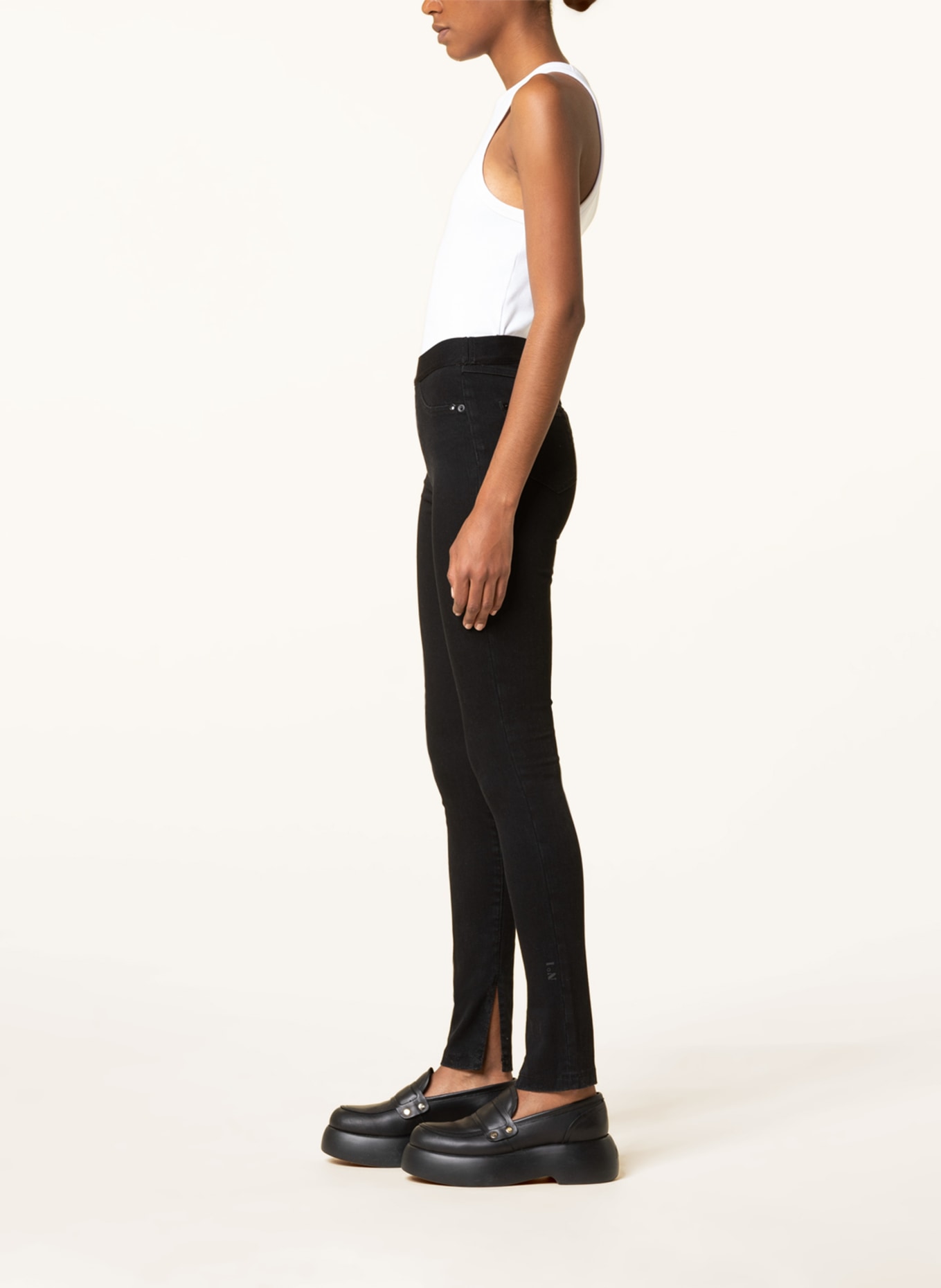 N°1 Skinny jeans, Color: D999 BLACK-BLACK (Image 4)