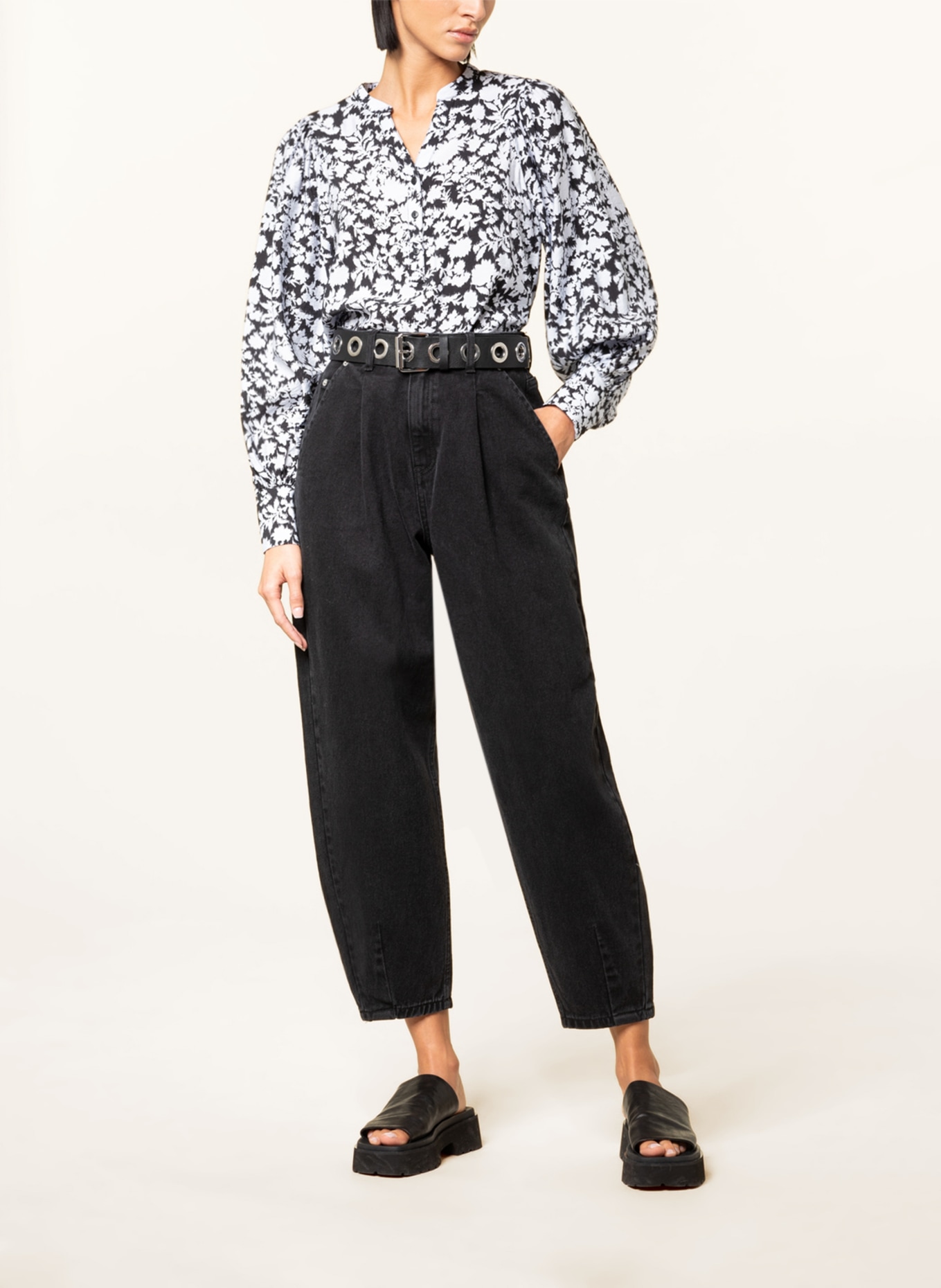 MSCH COPENHAGEN 7/8-Jeans MSCHDIOLA RIKKA: blackwasch