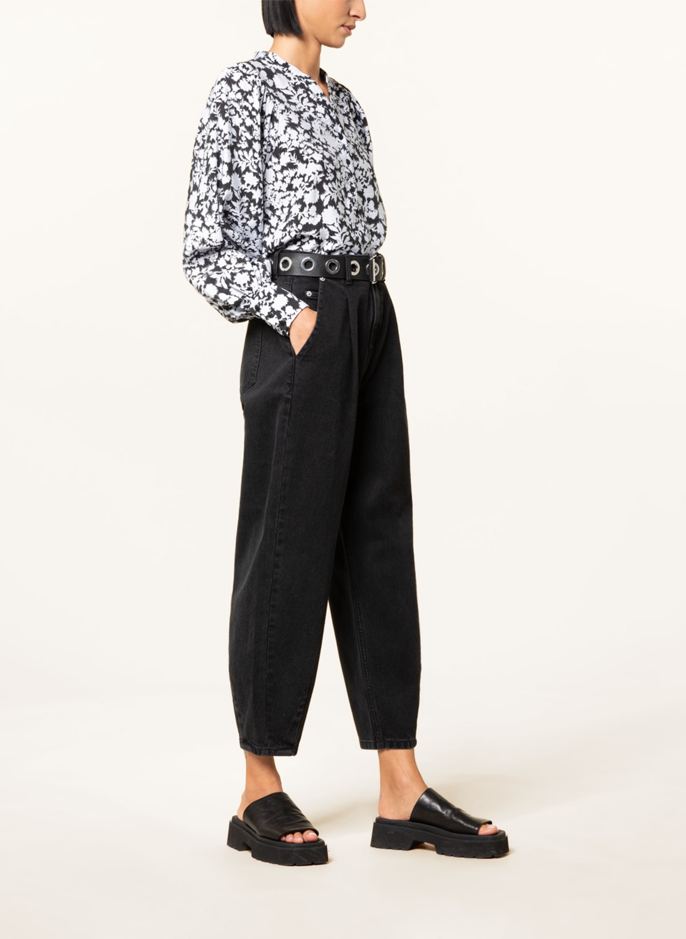 MSCH COPENHAGEN 7/8-Jeans MSCHDIOLA RIKKA: blackwasch