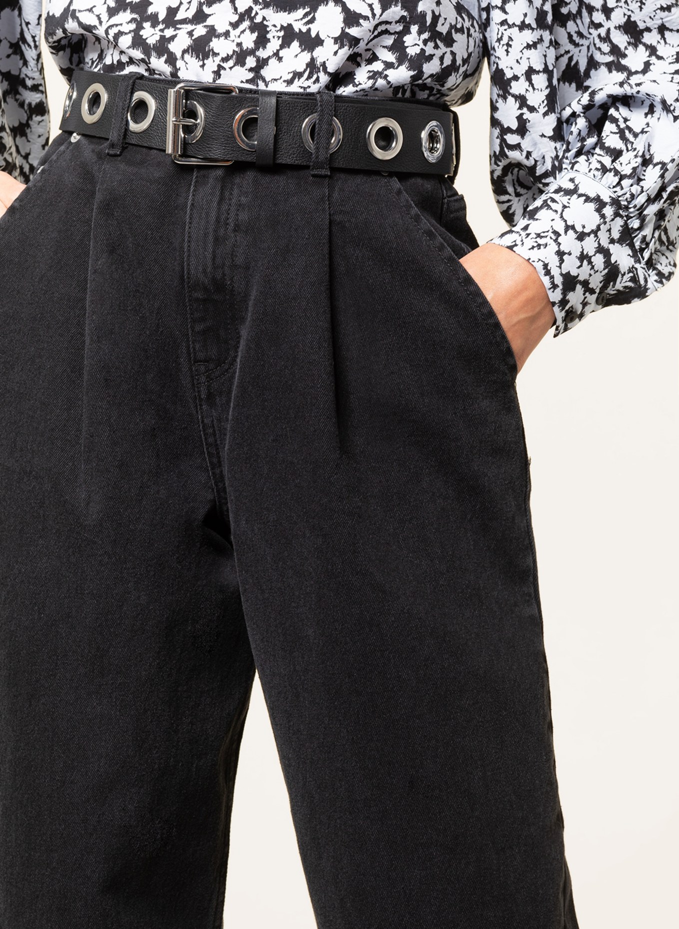 MSCH COPENHAGEN 7/8-Jeans MSCHDIOLA RIKKA: blackwasch