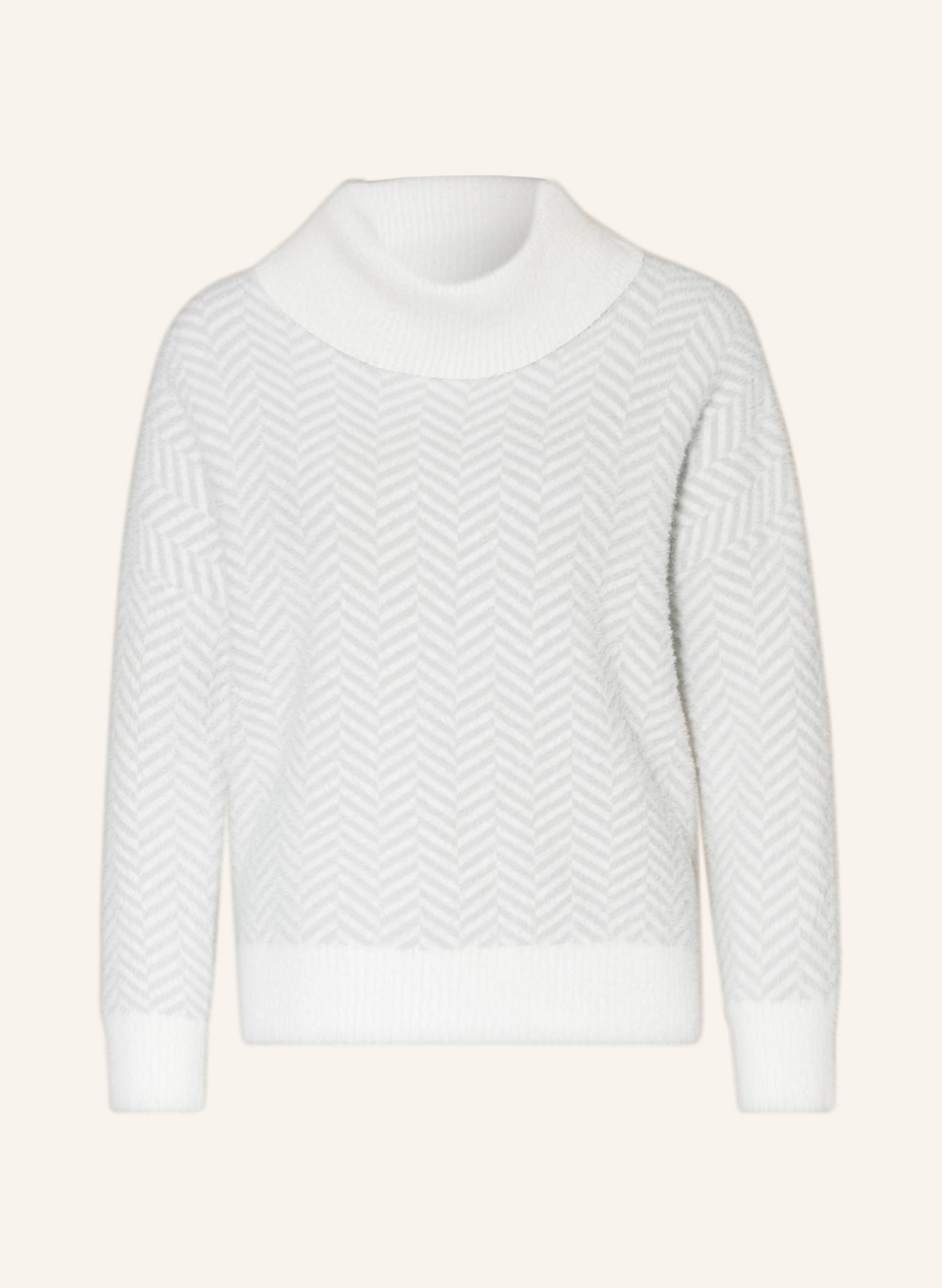 Phase Eight Turtleneck sweater JESS, Color: WHITE/ LIGHT GRAY (Image 1)
